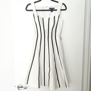 White House Black Market Pleated A-line Dress